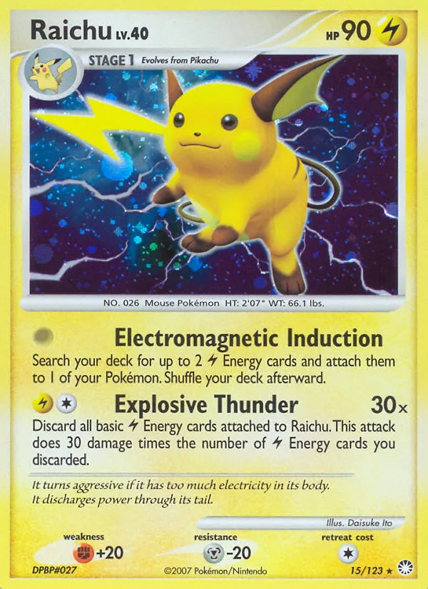 Raichu Lv.40 from Mysterious Treasures - Pokemon