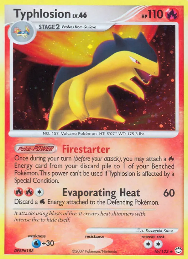 Typhlosion Lv.46 — Mysterious Treasures — Pokémon