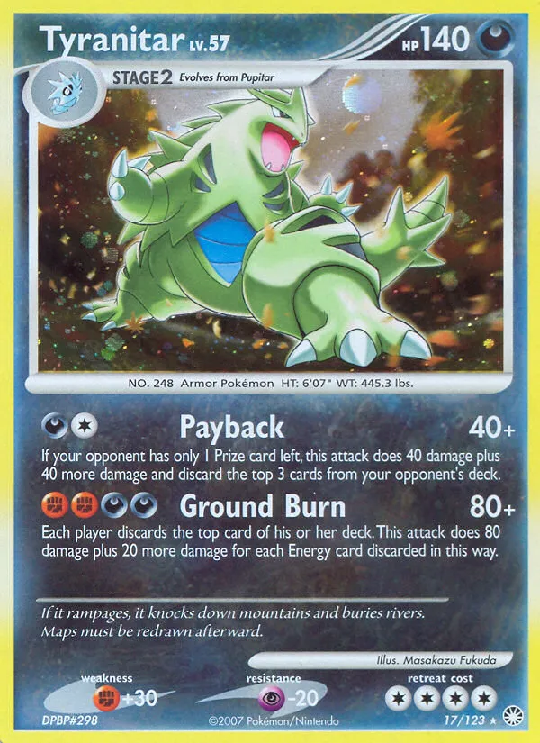 Tyranocif Lv.57 — Mysterious Treasures — Pokemon
