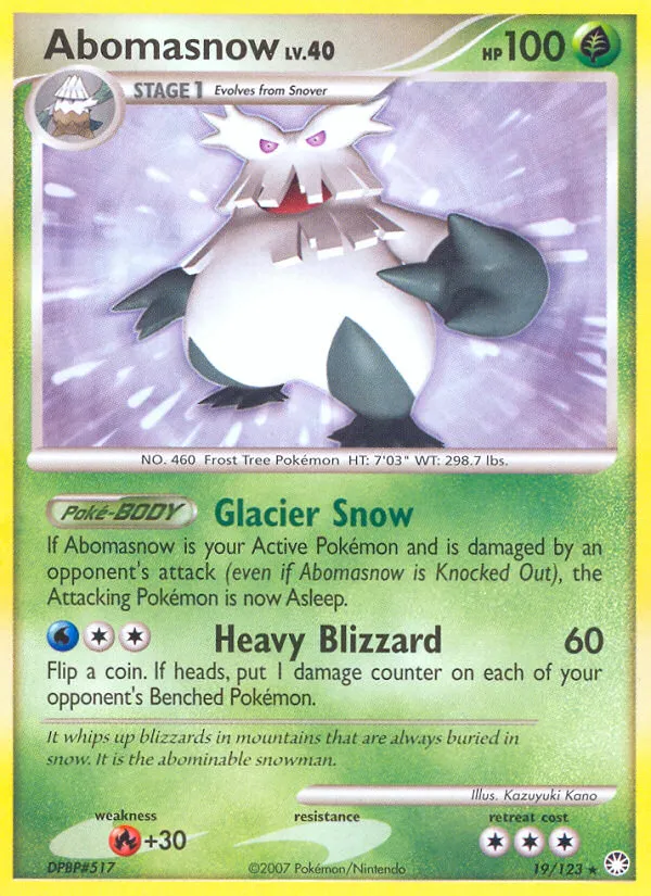 Abomasnow — Mysterious Treasures — Pokemon