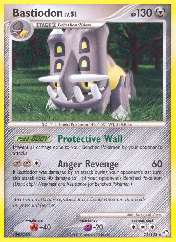Bastiodon — Mysterious Treasures — Pokemon