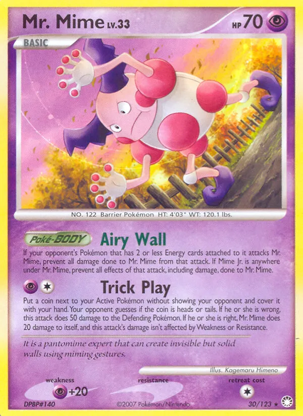 Mr. Mime — Mysterious Treasures — Pokemon