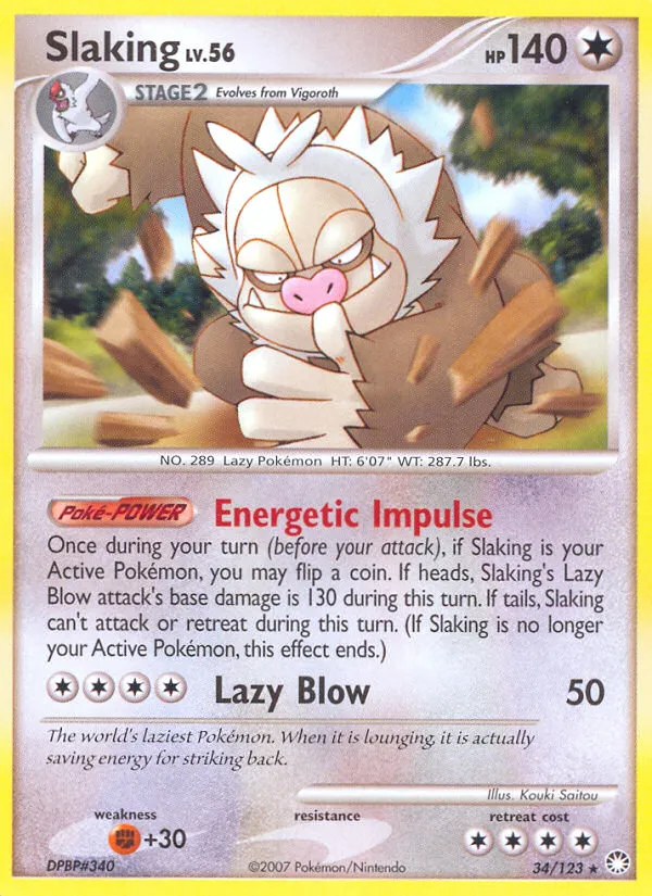 Slaking — Mysterious Treasures — Pokemon