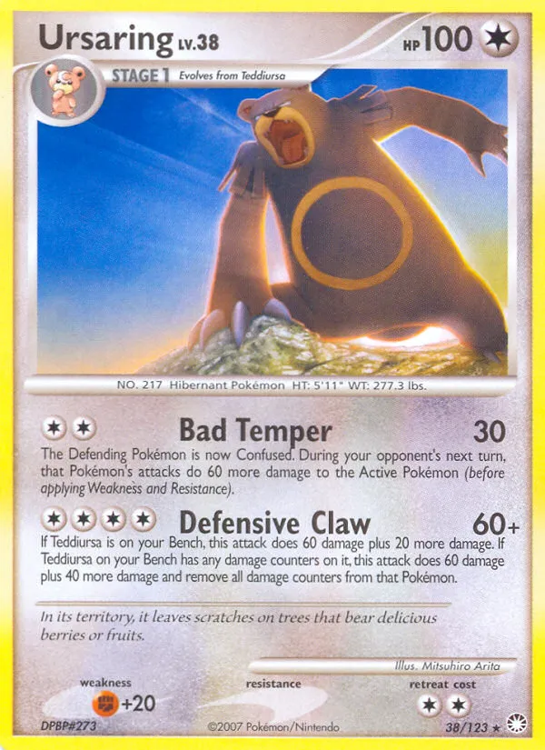 Ursaring Lv.38 — Mysterious Treasures — Pokemon