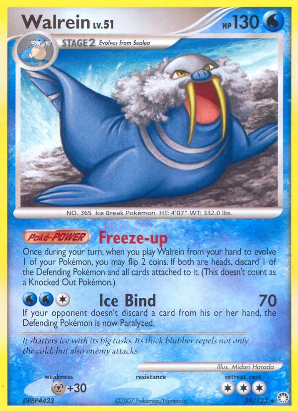 Walrein — Mysterious Treasures — Pokémon