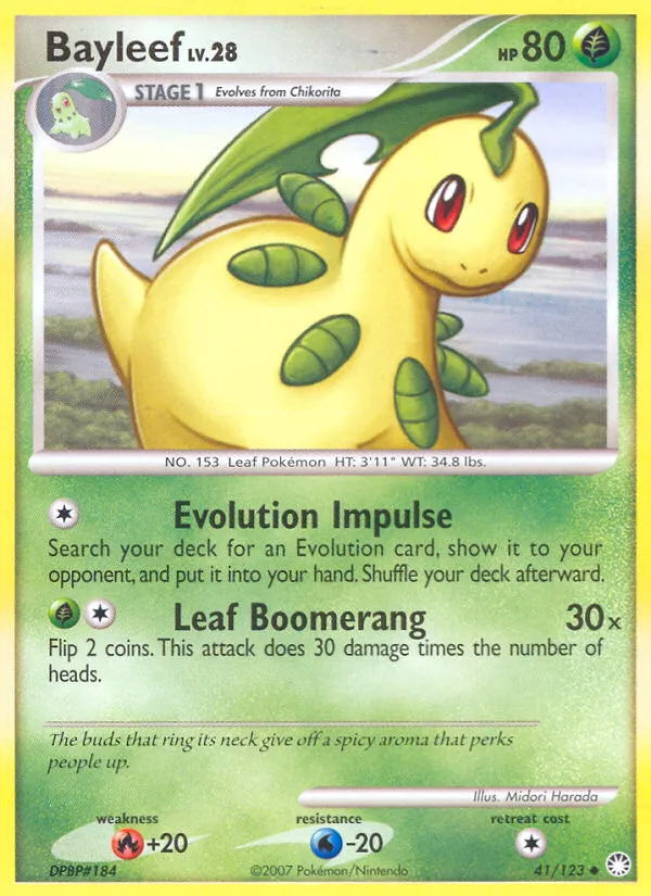 Bayleef from Mysterious Treasures - Pokemon