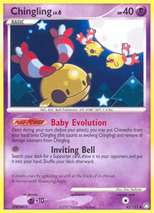 Chingling — Mysterious Treasures — Pokémon