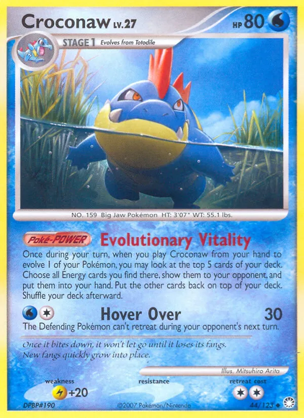 Croconaw — Mysterious Treasures — Pokémon