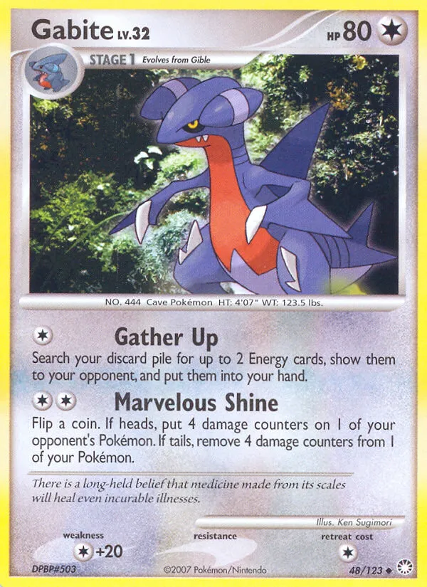 Gabite — Mysterious Treasures — Pokemon