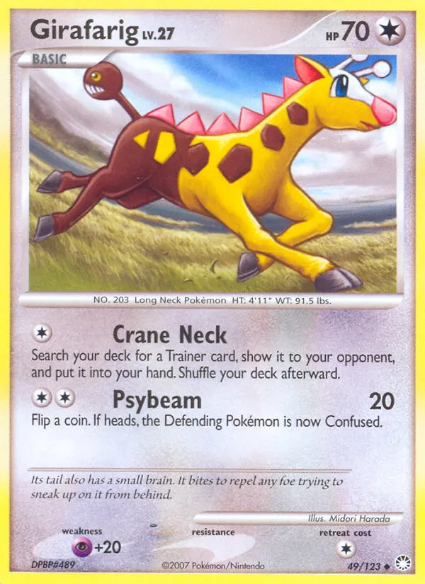 Girafarig — Mysterious Treasures — Pokémon
