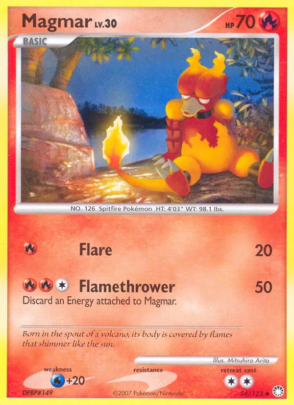 Magmar — Mysterious Treasures — Pokémon