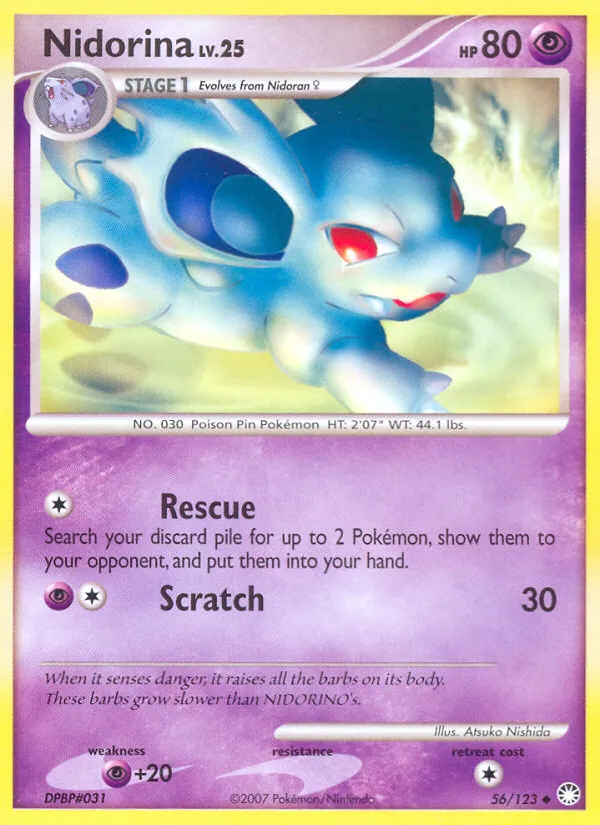 Nidorina Lv.25 — Mysterious Treasures — Pokemon