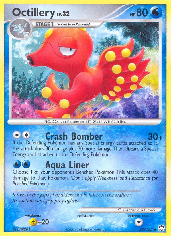 Octillery Lv.32 — Mysterious Treasures — Pokemon