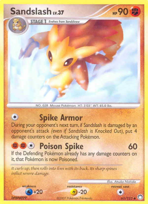 Sablaireau Lv.37 — Mysterious Treasures — Pokemon