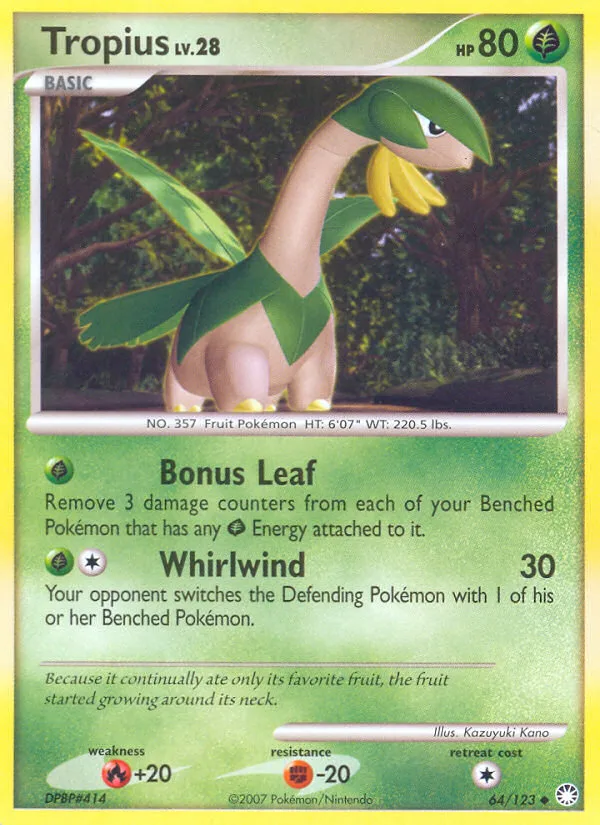 Tropius — Mysterious Treasures — Pokémon