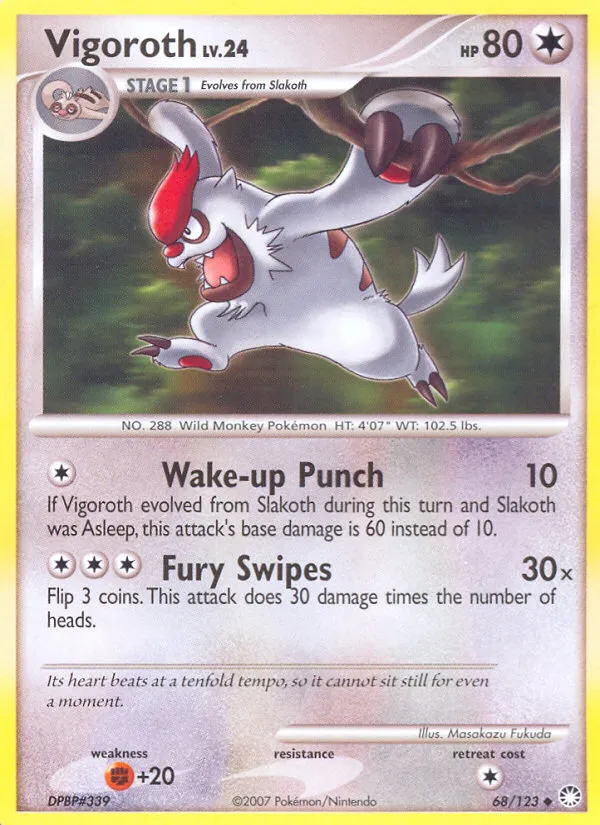 Vigoroth — Mysterious Treasures — Pokémon