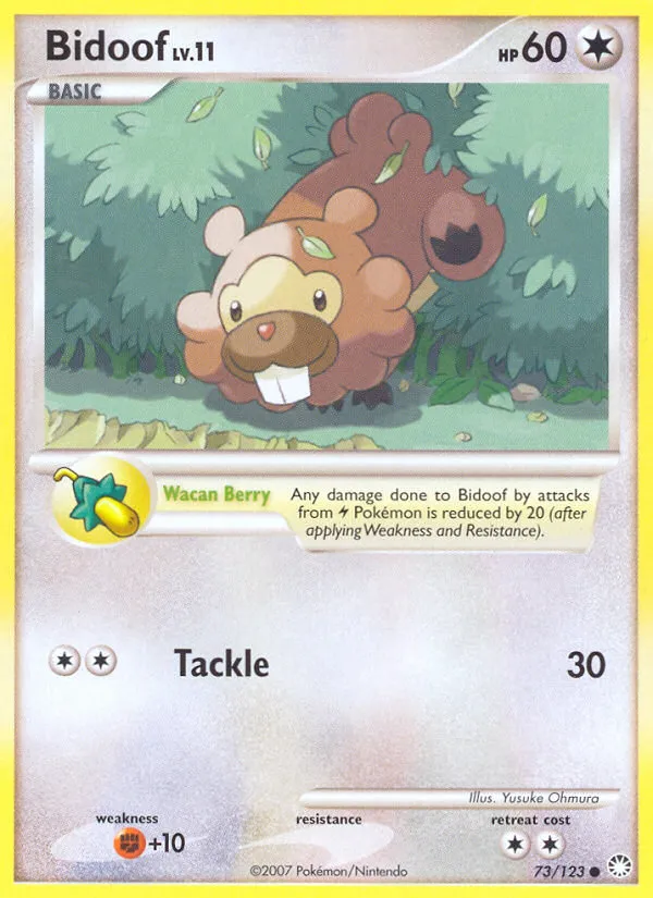 Bidoof — Mysterious Treasures — Pokemon