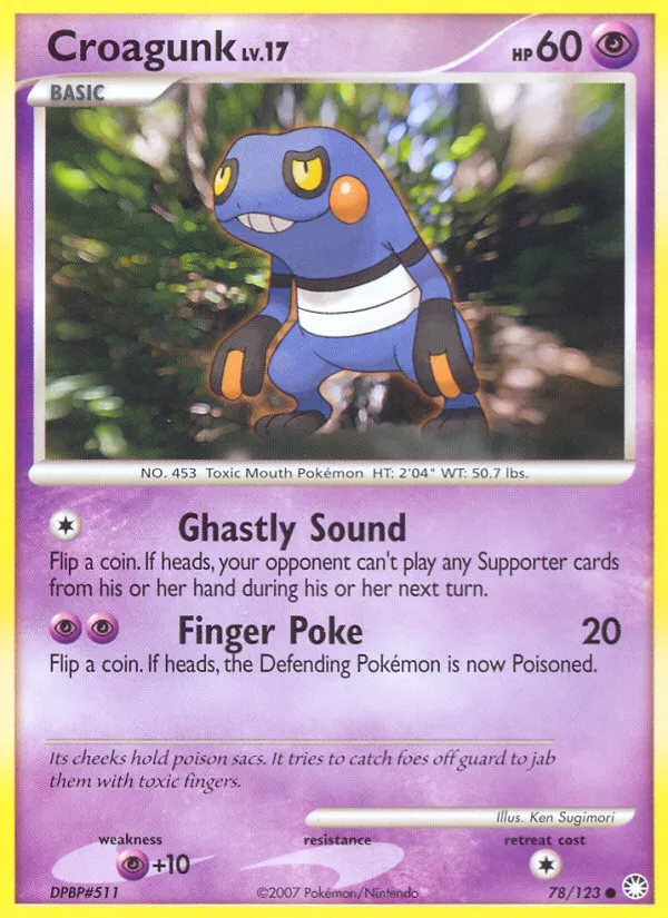 Croagunk — Mysterious Treasures — Pokémon