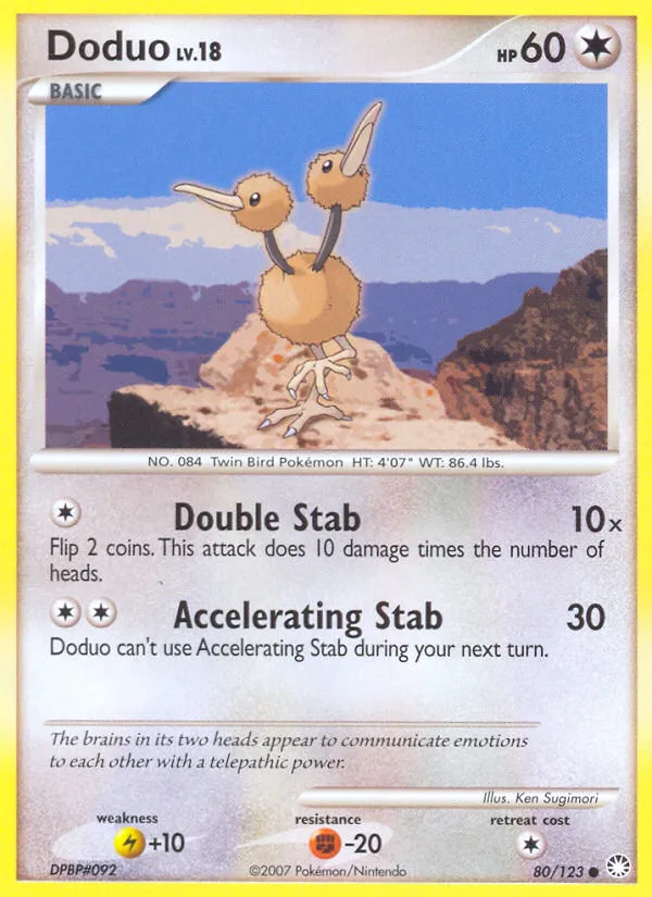 Doduo — Mysterious Treasures — Pokémon
