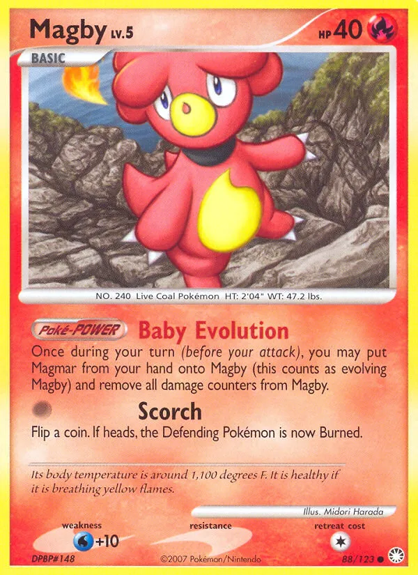 Magby — Mysterious Treasures — Pokémon
