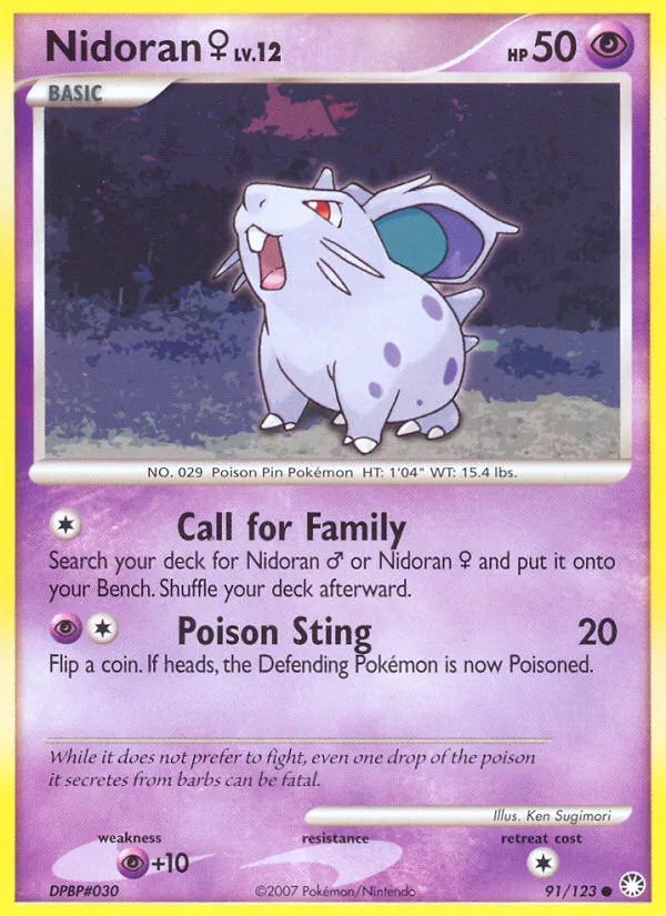 Nidoran F — Mysterious Treasures — Pokémon