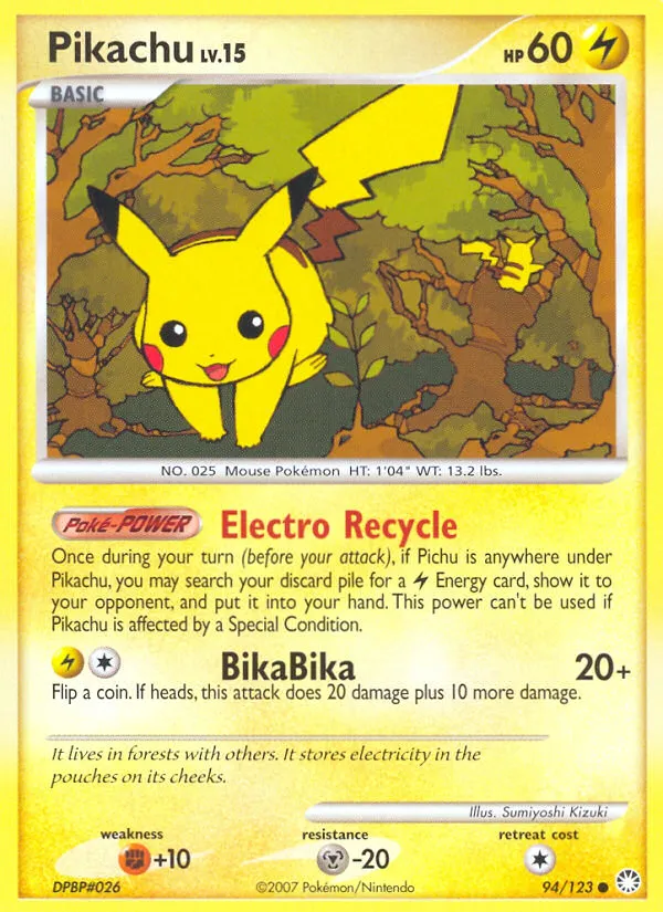 Pikachu — Mysterious Treasures — Pokemon