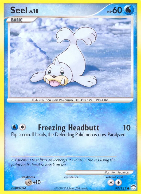 Otaria Lv.18 — Mysterious Treasures — Pokemon