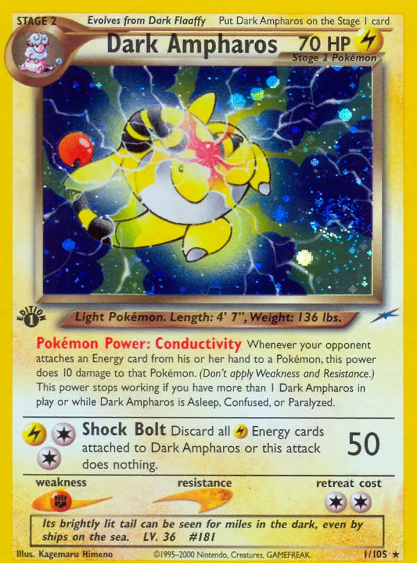 Dark Ampharos — Neo Destiny — Pokémon