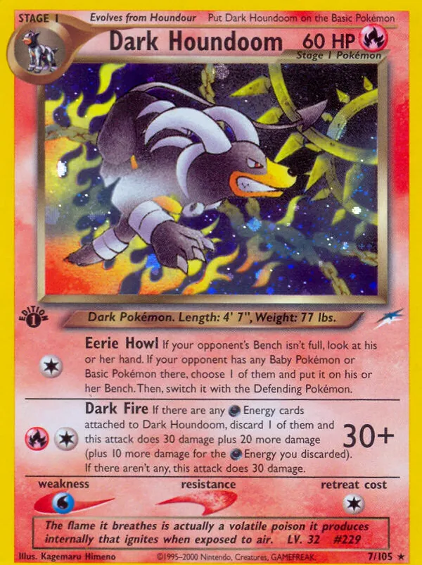 Démolosse obscur — Neo Destiny — Pokemon