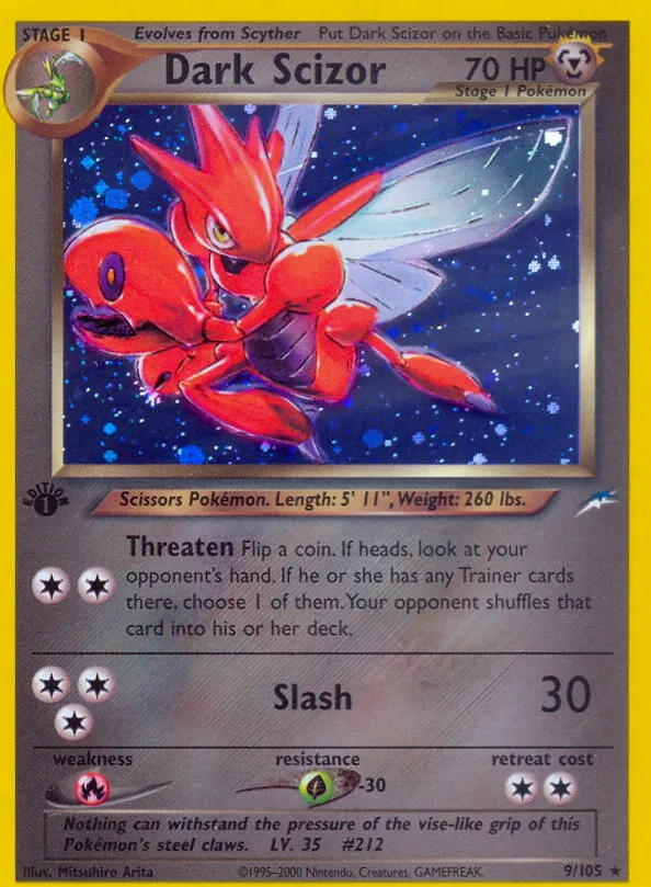 Cizayox obscur — Neo Destiny — Pokemon