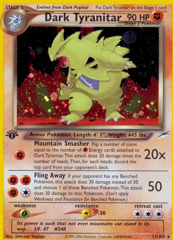 Tyranocif obscur — Neo Destiny — Pokemon