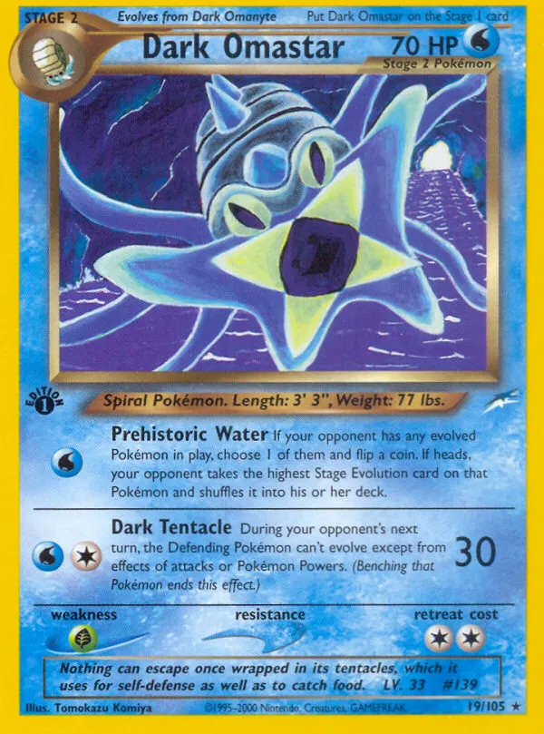 Amonistar obscur — Neo Destiny — Pokemon
