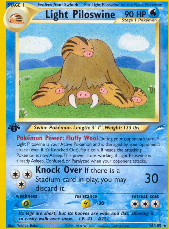 Cochignon lumineux — Neo Destiny — Pokemon