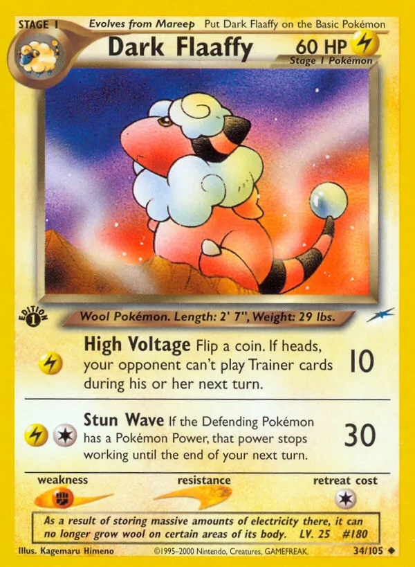 Dark Flaaffy — Neo Destiny — Pokemon