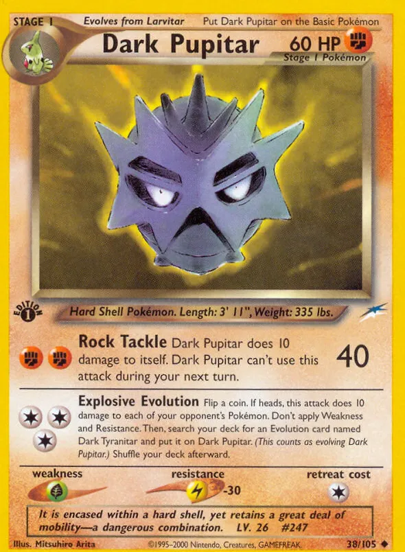 Dark Pupitar — Neo Destiny — Pokemon