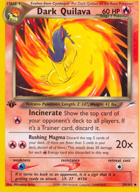 Dark Quilava — Neo Destiny — Pokemon