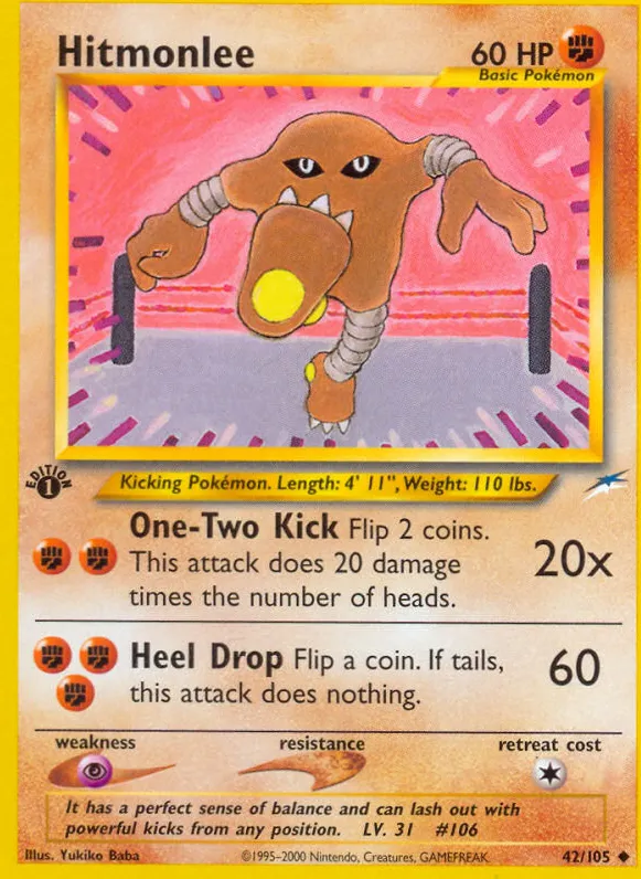Hitmonlee — Neo Destiny — Pokemon
