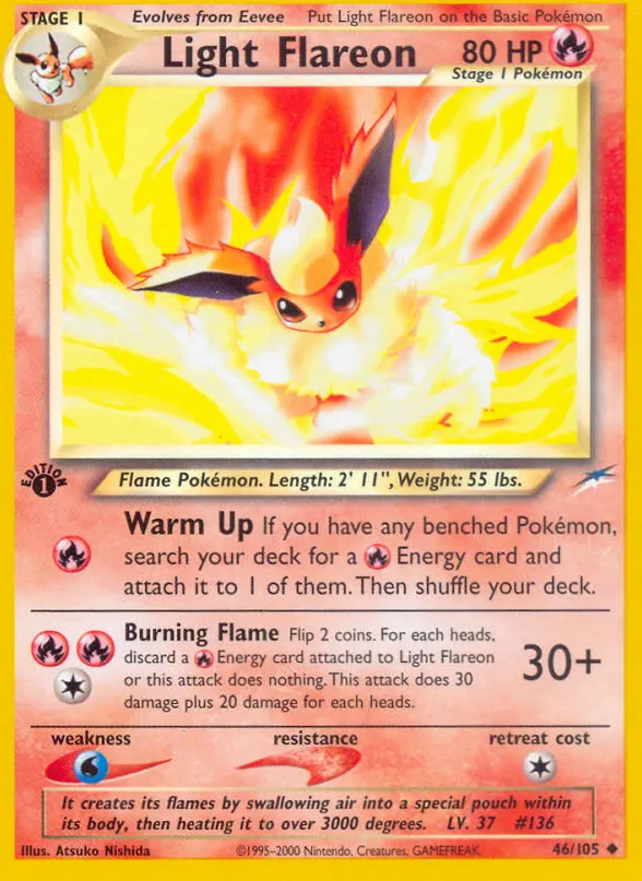 Light Flareon — Neo Destiny — Pokemon