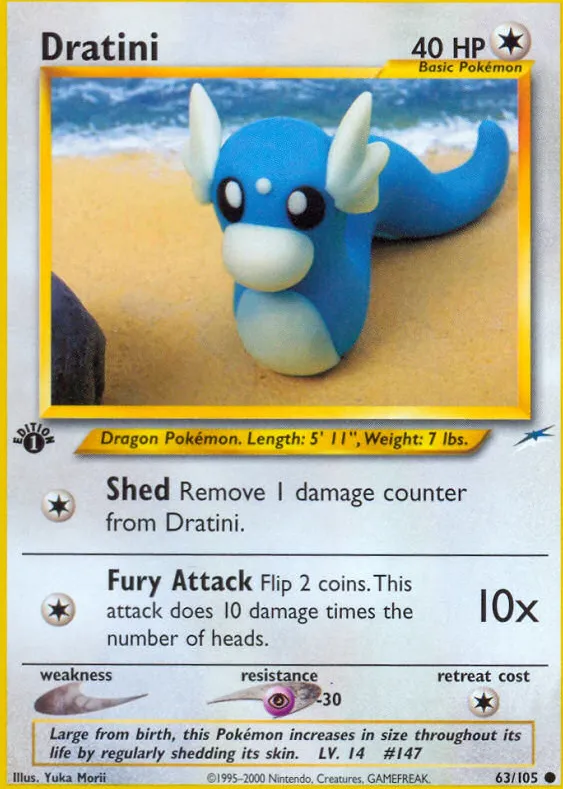 Minidraco — Neo Destiny — Pokemon
