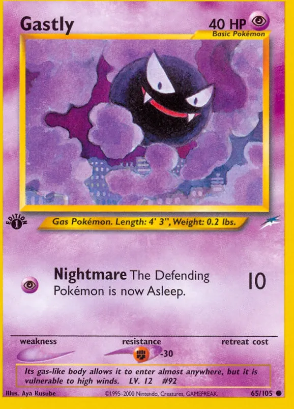 Gastly — Neo Destiny — Pokemon