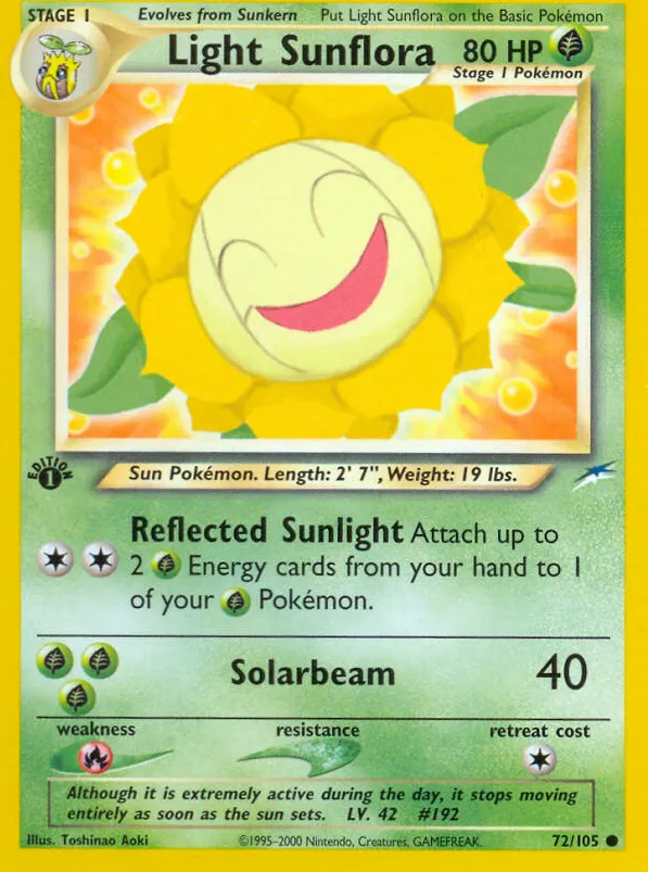 Heliatronc lumineux — Neo Destiny — Pokemon