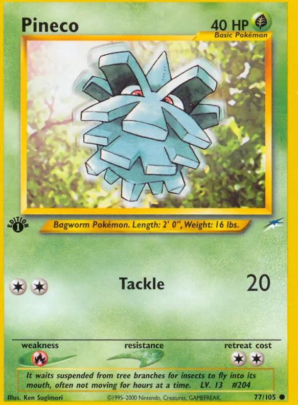 Pineco — Neo Destiny — Pokémon