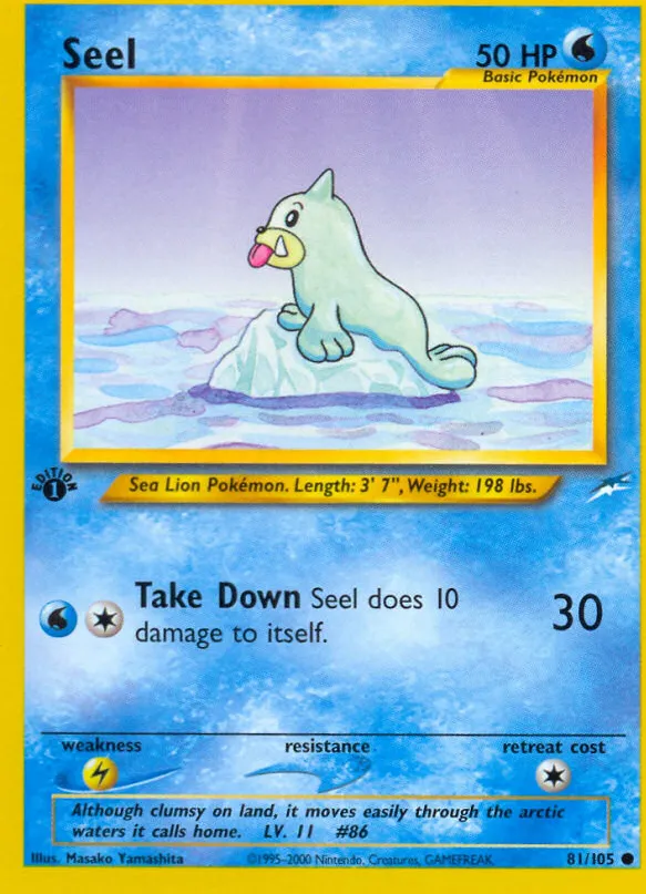 Seel — Neo Destiny — Pokemon