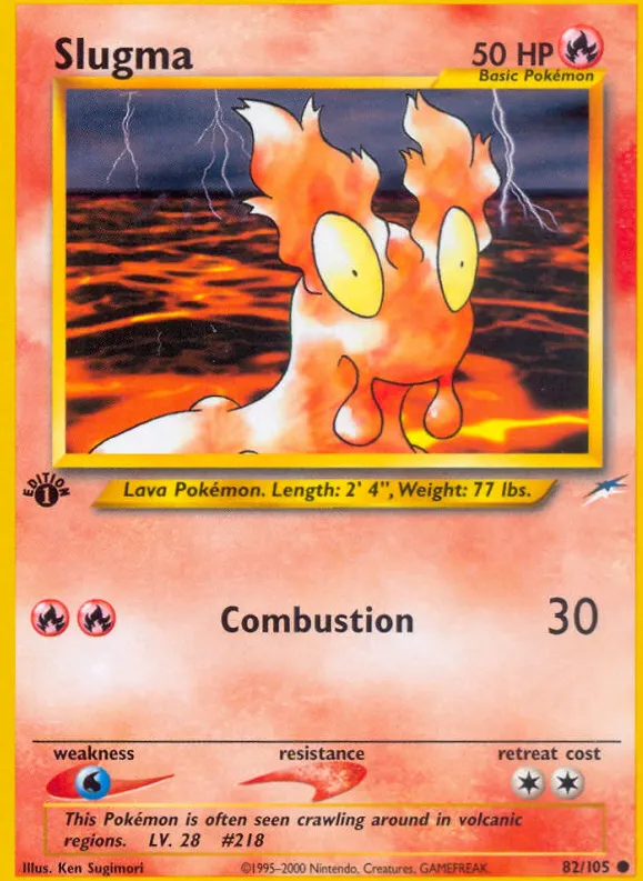 Slugma — Neo Destiny — Pokemon