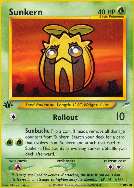 Sunkern — Neo Destiny — Pokemon