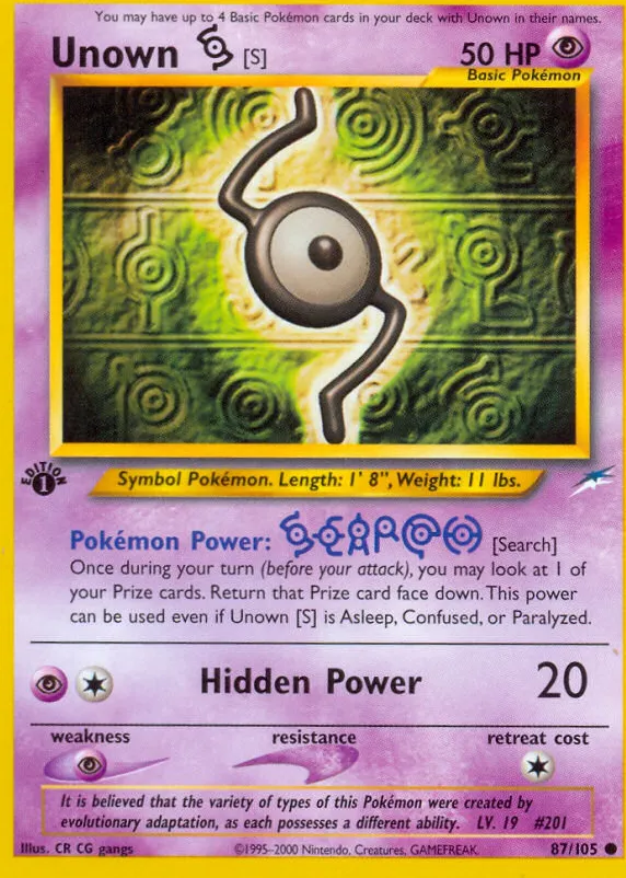 Zarb Lv.15 — Neo Destiny — Pokemon