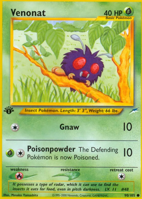 Venonat — Neo Destiny — Pokemon
