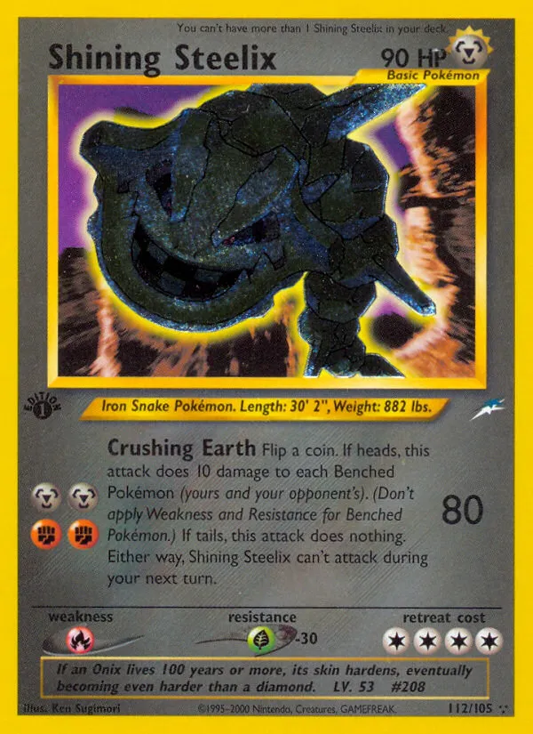 Steelix brillant — Neo Destiny — Pokemon
