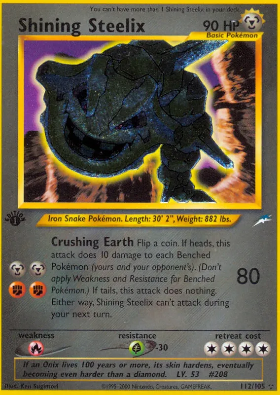 Steelix brillant — Neo Destiny — Pokemon