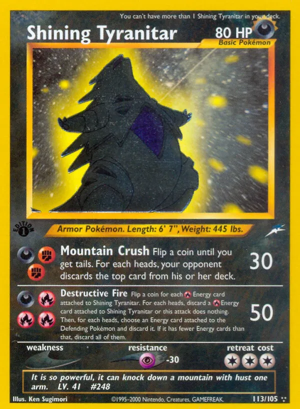Tyranocif brillant — Neo Destiny — Pokemon